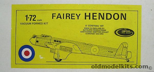Contrail 1/72 Fairey Hendon plastic model kit